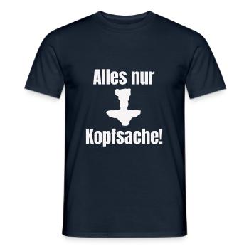 Lustiger Shisha Spruch - Männer T-Shirt - Navy - Vorne - AI Model Male 178 light (178cm)