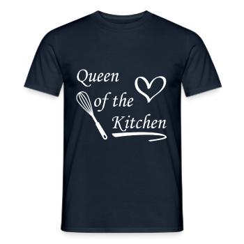 Queen of the Kitchen - Men's T-Shirt - navy - Front - AI Model Male 178 light (178cm)