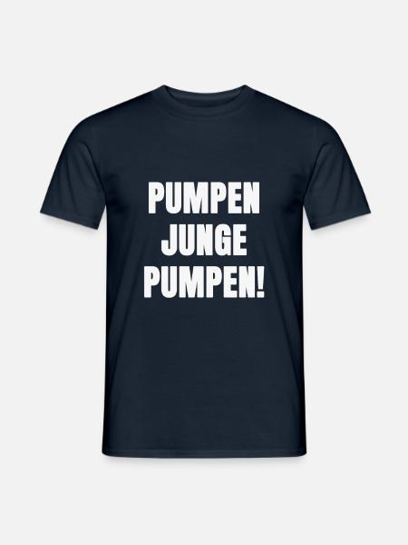 Pumpen Junge Pumpen - Männer T-Shirt - Navy