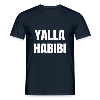 Yalla Habibi - Männer T-Shirt - Navy - Vorne - AI Model Male 178 light (178cm)