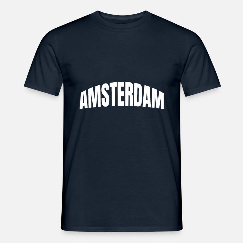 Amsterdam - Männer T-Shirt - Navy