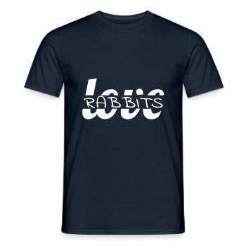 Rabbit - Men's T-Shirt - navy - Front - AI Model Male 178 light (178cm)