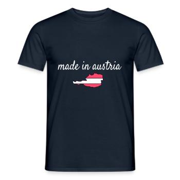 L'Autriche - T-shirt homme - marine - Devant - AI Model Male 178 light (178cm)