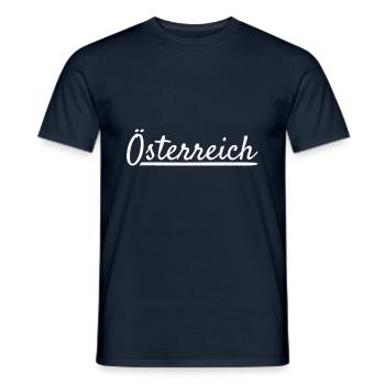L'Autriche - T-shirt homme - marine - Devant - AI Model Male 178 light (178cm)