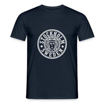 Stockholm - Men's T-Shirt - navy - Front - AI Model Male 178 light (178cm)