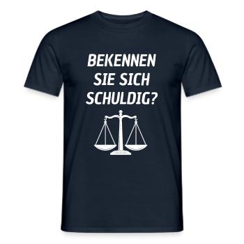 Richter - Männer T-Shirt - Navy - Vorne - AI Model Male 178 light (178cm)