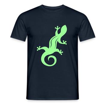 lézard - T-shirt homme - marine - Devant - AI Model Male 178 light (178cm)