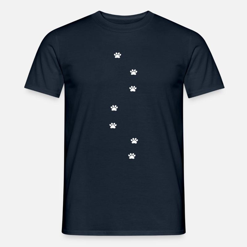 Pfoten - Männer T-Shirt - Navy