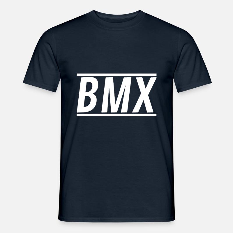 BMX bmx - Mænd T-shirt - marineblå