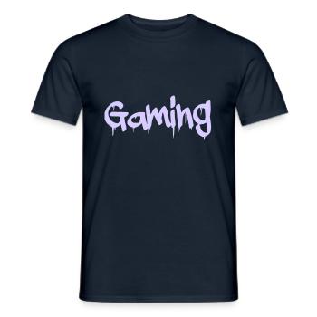 gaming - Männer T-Shirt - Navy - Vorne - AI Model Male 178 light (178cm)