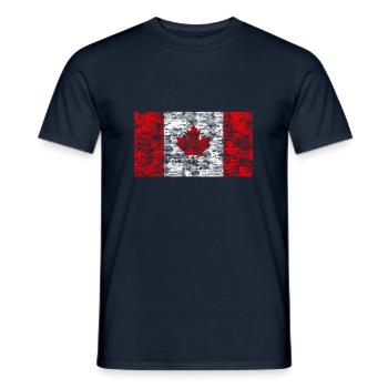 Canada Vintage - T-shirt homme - marine - Devant - AI Model Male 178 light (178cm)
