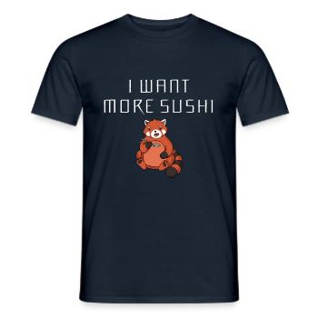 Sushi animal - Männer T-Shirt - Navy - Vorne - AI Model Male 178 light (178cm)