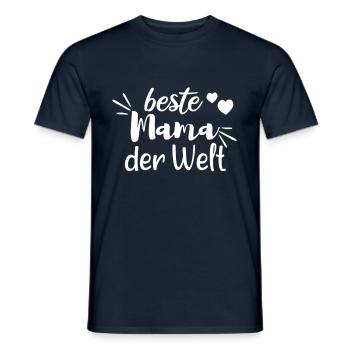 beste Mama - Männer T-Shirt - Navy - Vorne - AI Model Male 178 light (178cm)