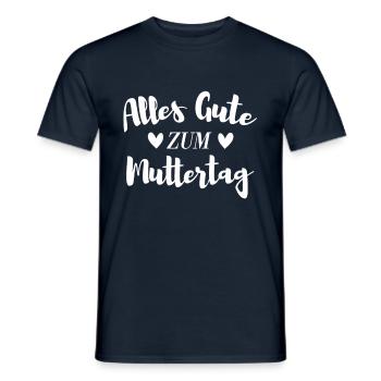 Muttertag Geschenk - Männer T-Shirt - Navy - Vorne - AI Model Male 178 light (178cm)