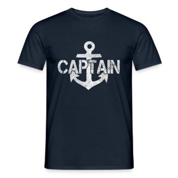 Capitaine - T-shirt homme - marine - Devant - AI Model Male 178 light (178cm)
