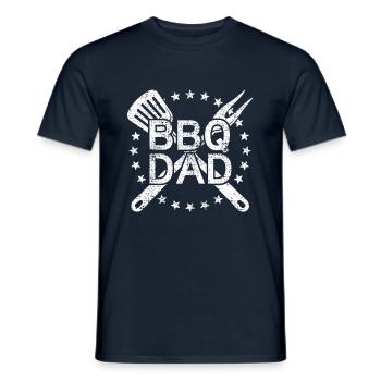 Grillmeister Papa Geschenk - Männer T-Shirt - Navy - Vorne - AI Model Male 178 light (178cm)
