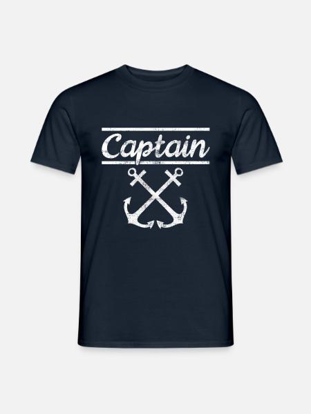 captain - Men's T-Shirt - navy