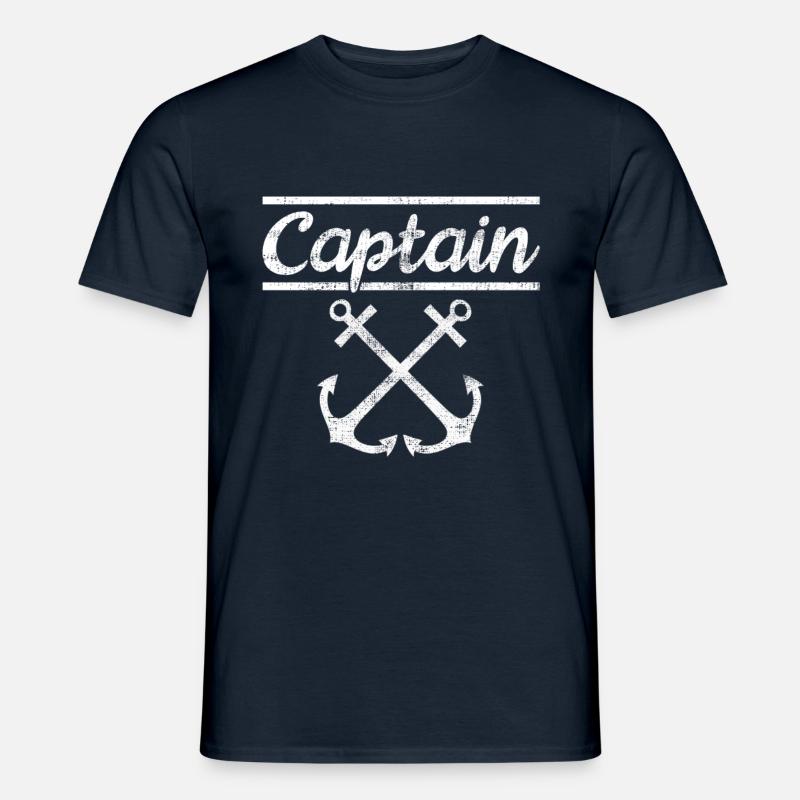 Kapitän - Männer T-Shirt - Navy