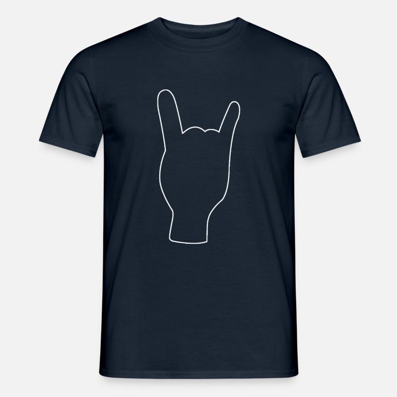 Rock and Roll - Männer T-Shirt - Navy