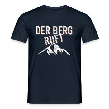 Der Berg ruft - Männer T-Shirt - Navy - Vorne - AI Model Male 178 light (178cm)