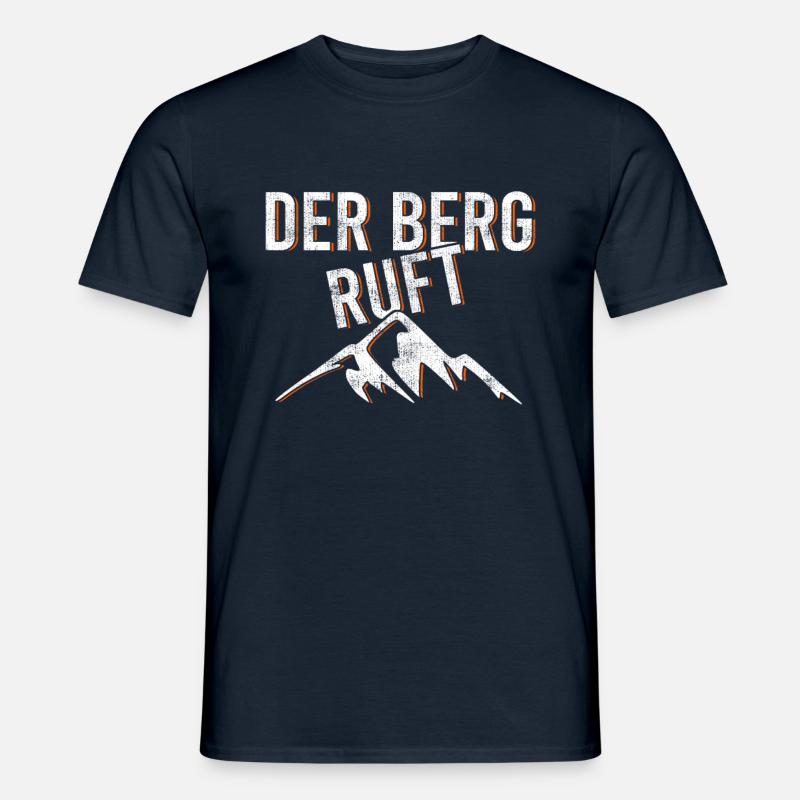 Der Berg ruft - Männer T-Shirt - Navy
