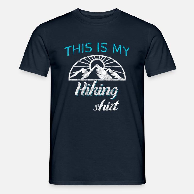 Wandershirt - Männer T-Shirt - Navy