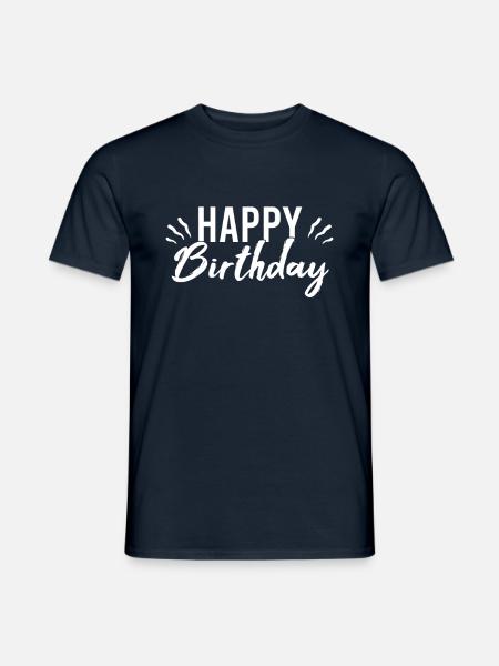 Happy Birthday - Männer T-Shirt - Navy