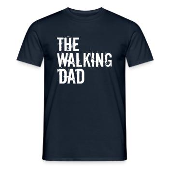 le papa qui marche - T-shirt homme - marine - Devant - AI Model Male 178 light (178cm)