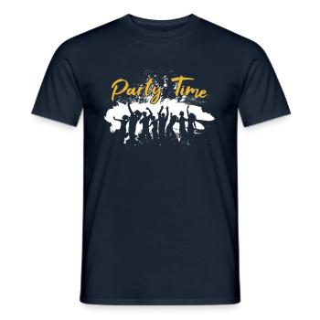 Heure de la fête - T-shirt homme - marine - Devant - AI Model Male 178 light (178cm)