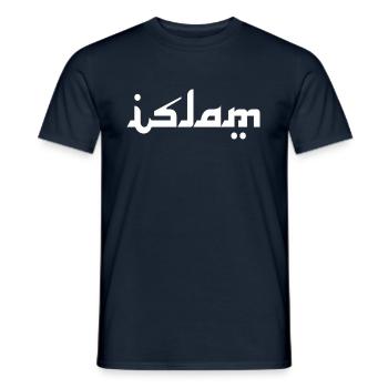 Islam is peace - Männer T-Shirt - Navy - Vorne - AI Model Male 178 light (178cm)