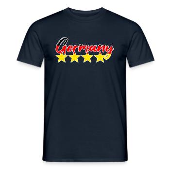 Allemagne Fan de football - T-shirt homme - marine - Devant - AI Model Male 178 light (178cm)