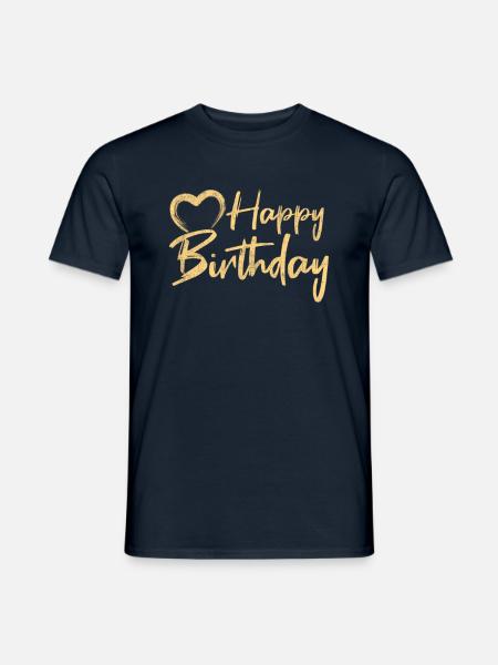 Happy Birthday - Men's T-Shirt - navy