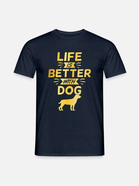 stolzer Hundebesitzer Spruch - Männer T-Shirt - Navy