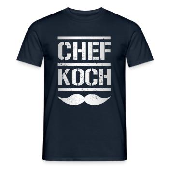 Chef - T-shirt homme - marine - Devant - AI Model Male 178 light (178cm)