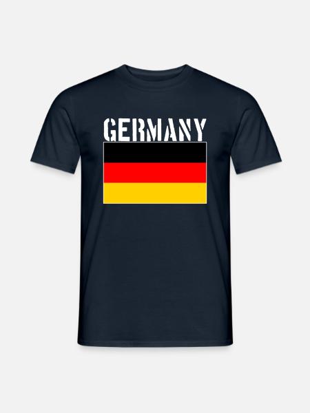 Germany Flag - Men's T-Shirt - navy