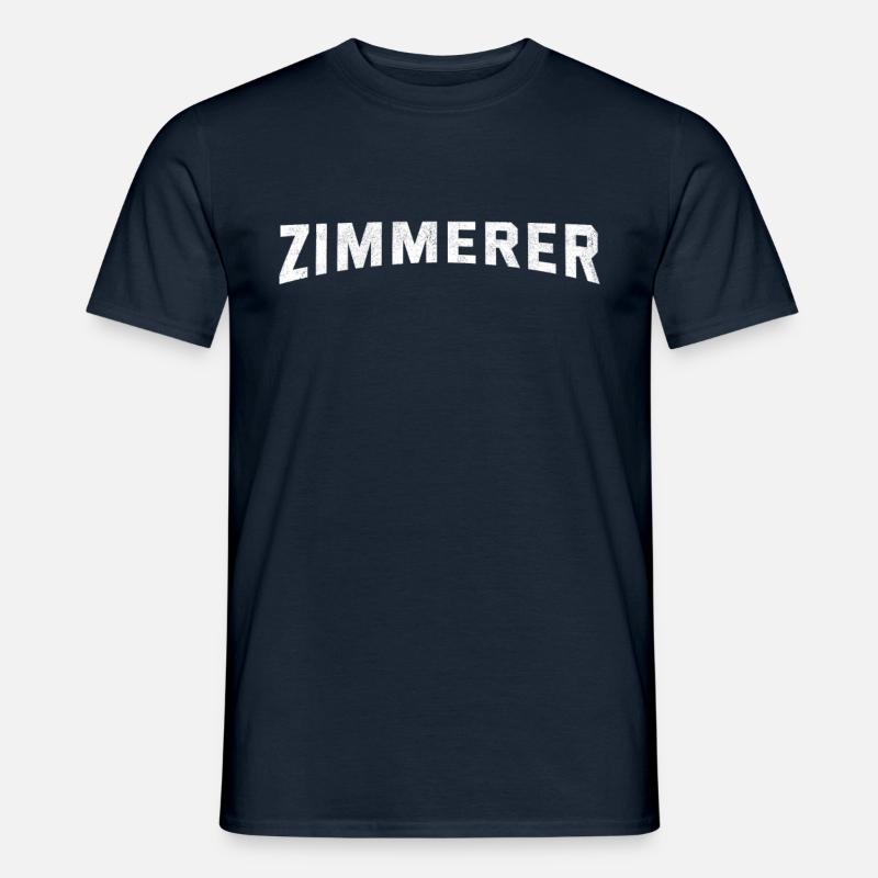 Zimmerer - Männer T-Shirt - Navy