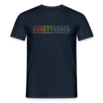 Kunstturnen Retro - Männer T-Shirt - Navy - Vorne - AI Model Male 178 light (178cm)