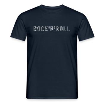 Rock n Roll - T-shirt homme - marine - Devant - AI Model Male 178 light (178cm)