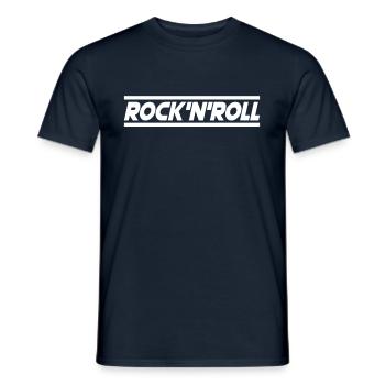 Rock n Roll - T-shirt homme - marine - Devant - AI Model Male 178 light (178cm)