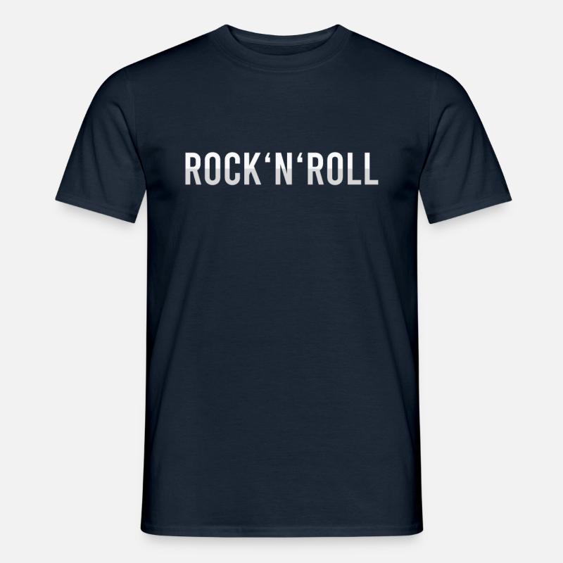 Rock n Roll - Männer T-Shirt - Navy