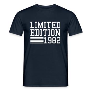 Édition limitée anniversaire 1982 - T-shirt homme - marine - Devant - AI Model Male 178 light (178cm)