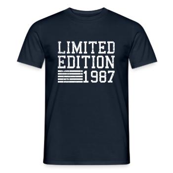 Édition limitée anniversaire 1987 - T-shirt homme - marine - Devant - AI Model Male 178 light (178cm)