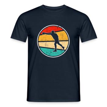 Boxen Retro Logo - Männer T-Shirt - Navy - Vorne - AI Model Male 178 light (178cm)