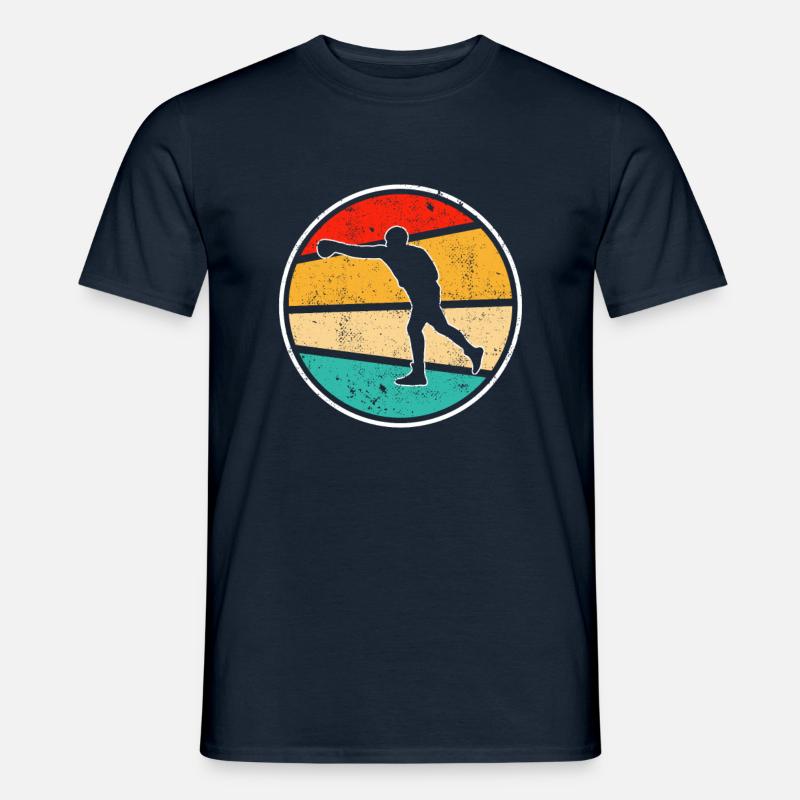 Boxen Retro Logo - Männer T-Shirt - Navy