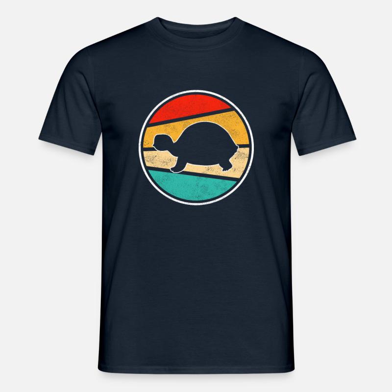 Turtle Retro - Men's T-Shirt - navy