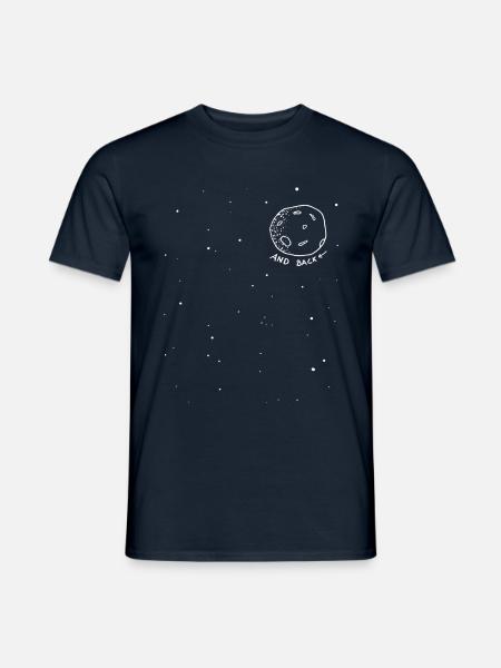 To The Moon And Back | Mond | Partnerlook - Männer T-Shirt - Navy