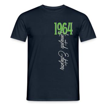1964 Vintage anniversaire drôles dictons - T-shirt homme - marine - Devant - AI Model Male 178 light (178cm)