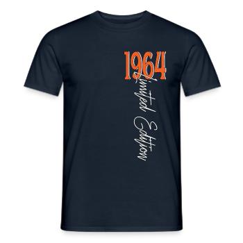 1964 Vintage anniversaire drôles dictons - T-shirt homme - marine - Devant - AI Model Male 178 light (178cm)