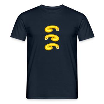 Ringed Italian Noodles Pasta Pasta - Men's T-Shirt - navy - Front - AI Model Male 178 light (178cm)