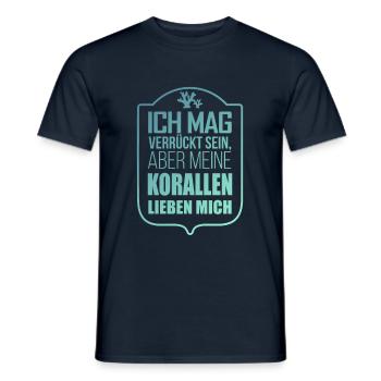 Korallen Aquarist Aquarianer Geschenkidee - Männer T-Shirt - Navy - Vorne - AI Model Male 178 light (178cm)